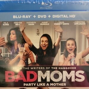 New! Bad Moms Blu-ray + DVD + Digital HD. Comedy